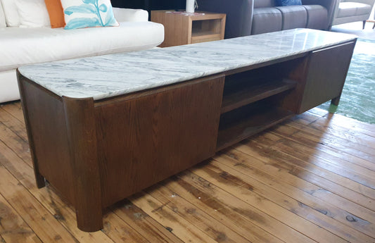 Entertainment Unit Oak Marble