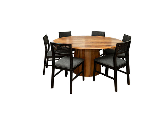 Jinda 7Pce Marriwood Round Dining Suite