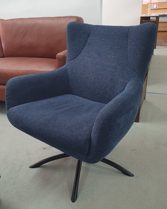 swivel chair blue fabric